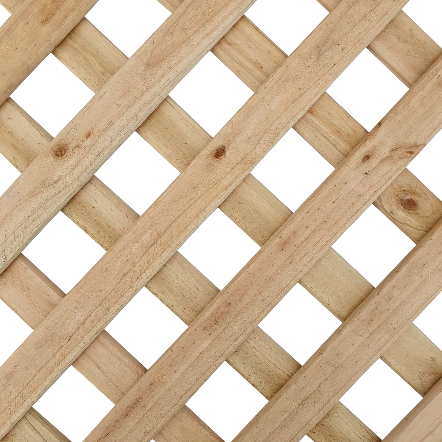 Pencil Round Diagonal Treated Pine Lattice